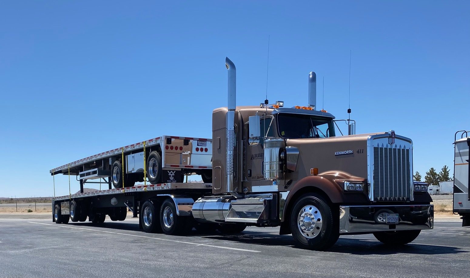 Kenworth with flatbed trailers